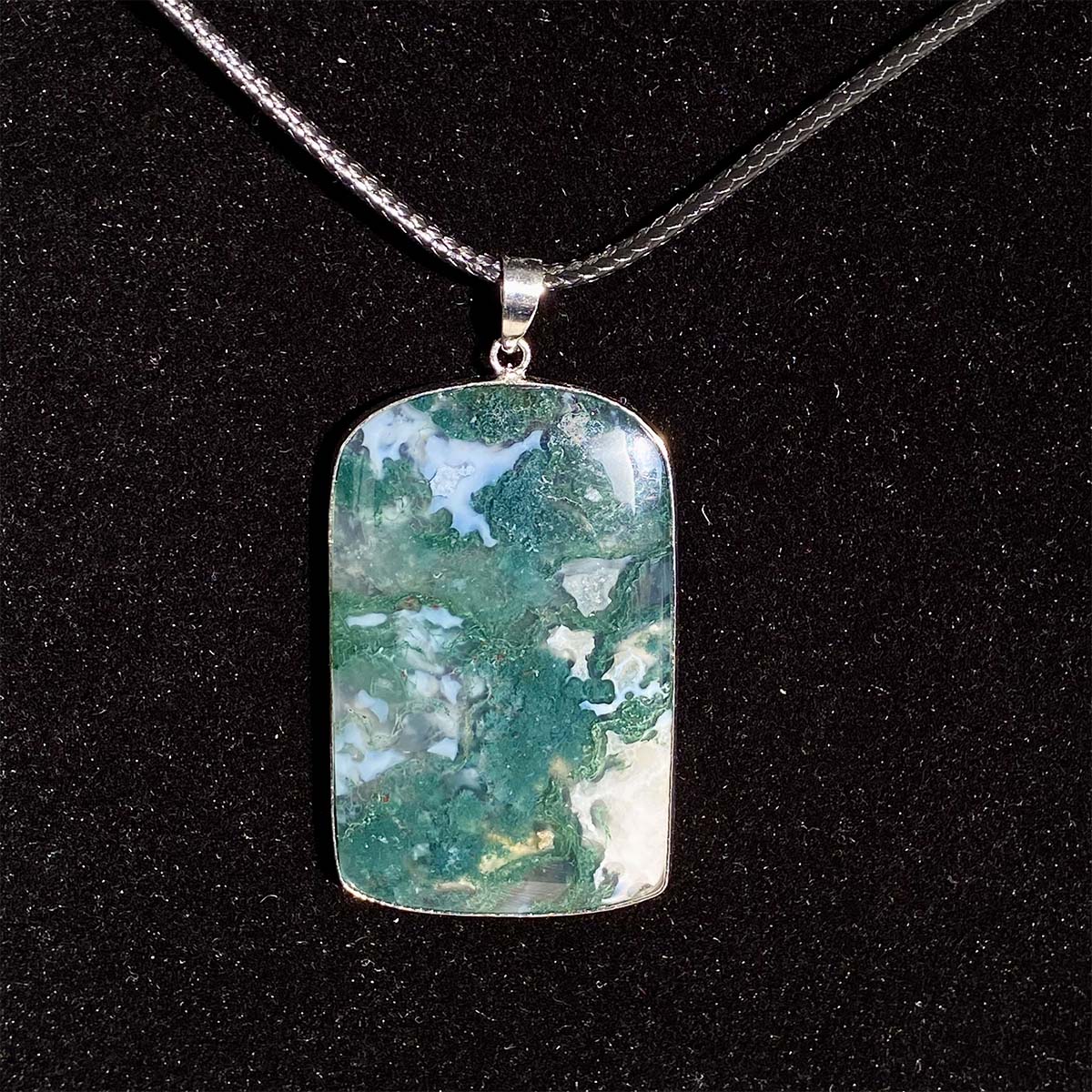 High Quality Moss Agate Pendant
