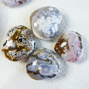 Crystal Ocean Jasper Heart Different Patterns Sea Stone Palm