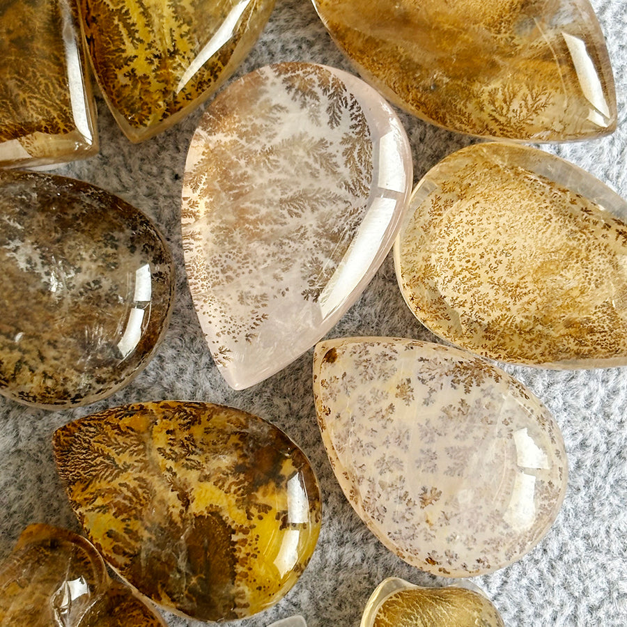 Dendritic Agate Diy Ornaments Pendant Crystal