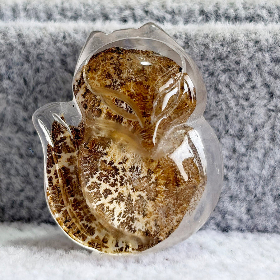 Dendritic Agate Diy Ornaments Pendant Crystal