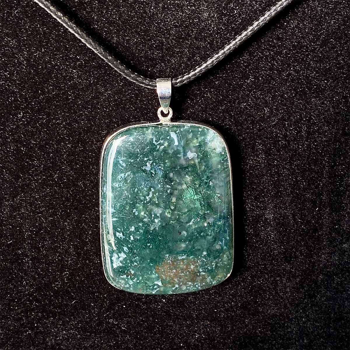 High Quality Moss Agate Pendant