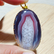 Pink Carnelian Pendant Diy Crystal Agate Necklace