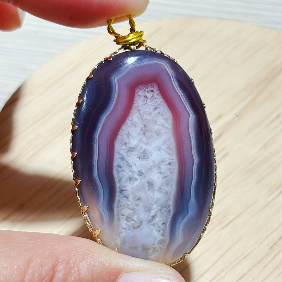 Pink Carnelian Pendant Diy Crystal Agate Necklace