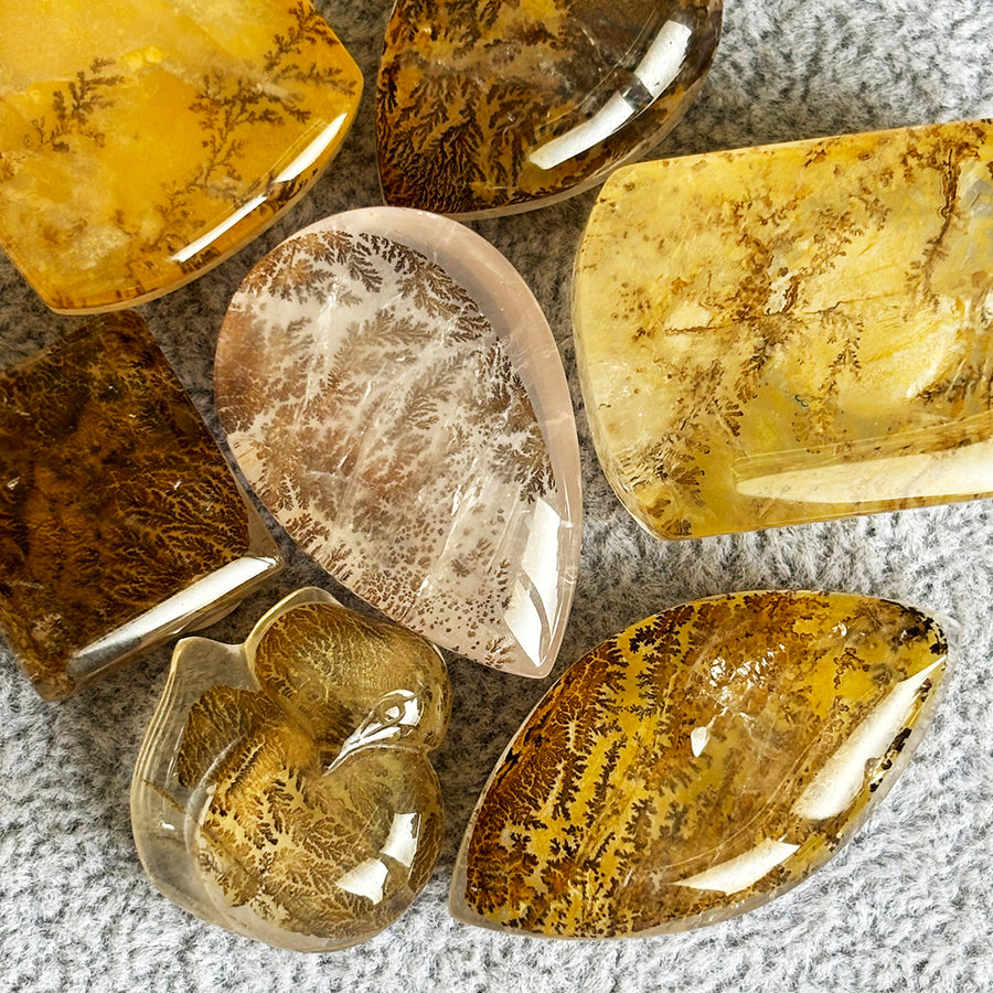 Dendritic Agate Diy Ornaments Pendant Crystal