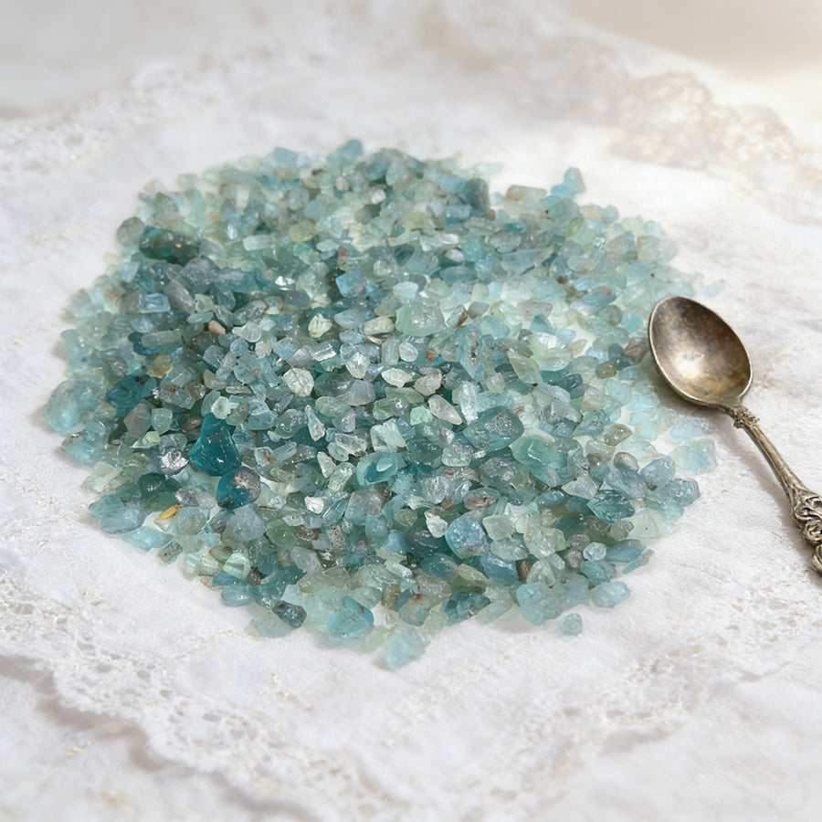 High Quality Blue Apatite Crystal Chips