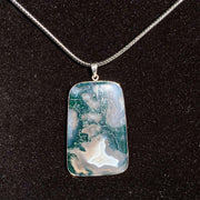 High Quality Moss Agate Pendant