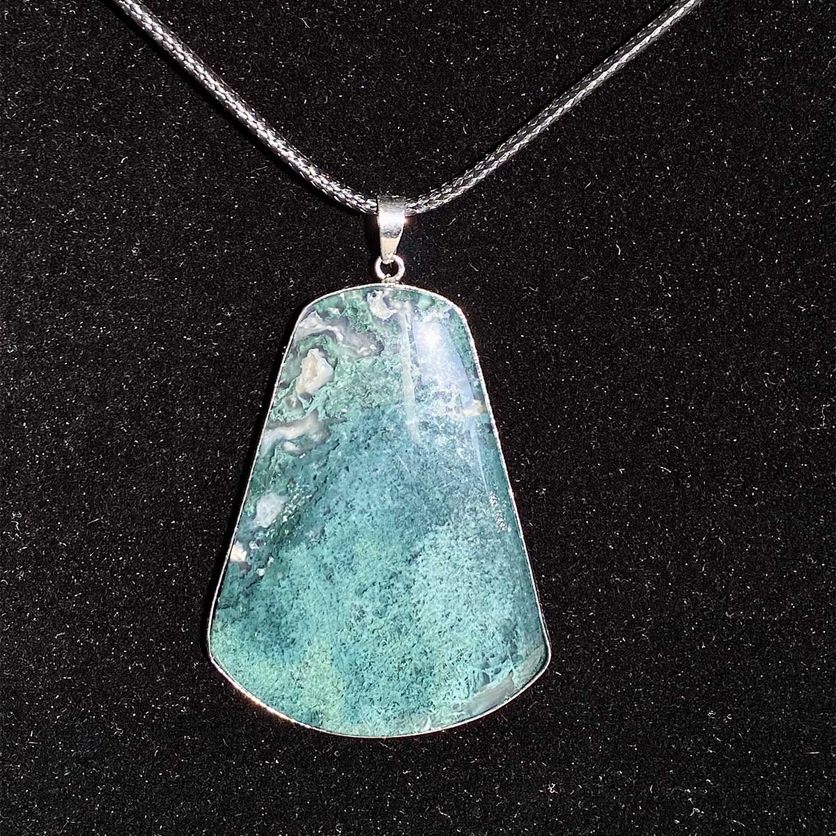 High Quality Moss Agate Pendant