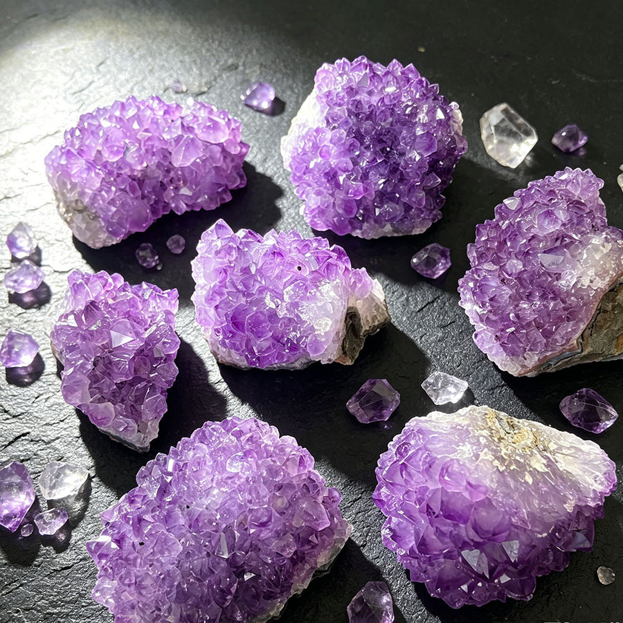 Natural Amethyst Flower Cluster Ornament