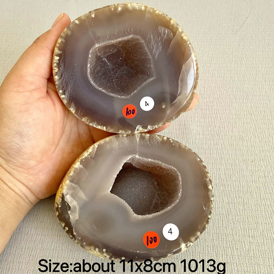 Natural Crystal Agate Geode