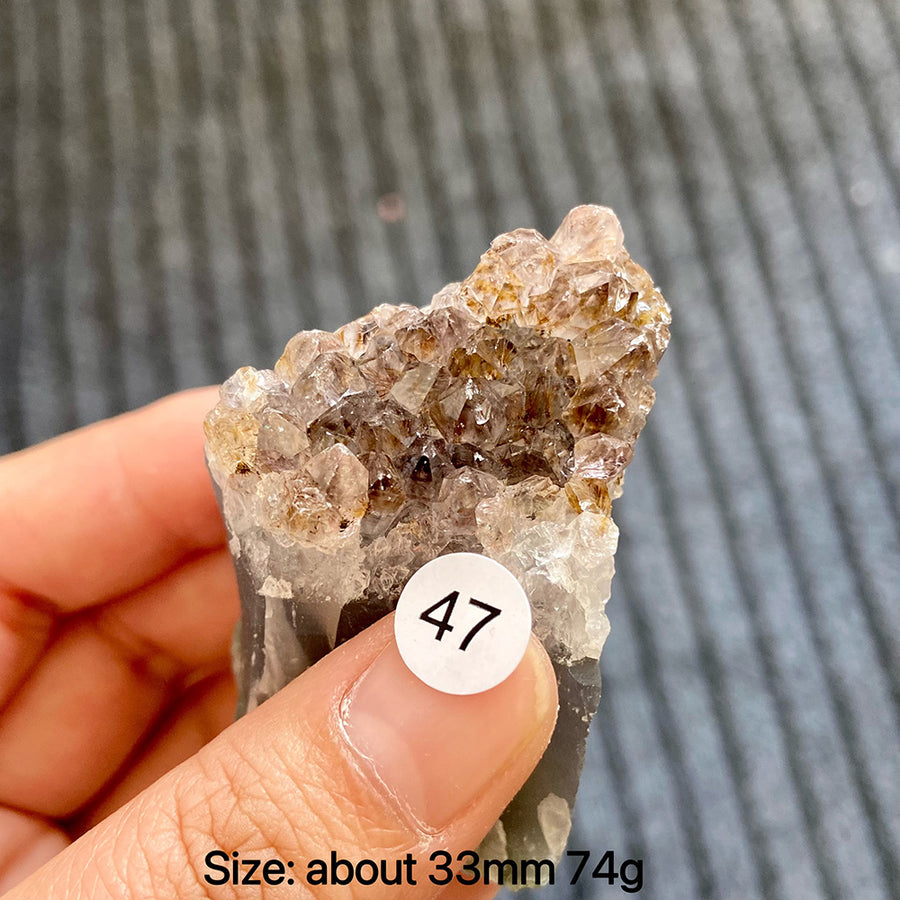 Natural Rutilated Quartz Crystal Rough Stone