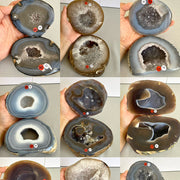 Natural Crystal Agate Geode
