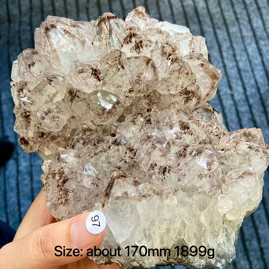 Natural Rutilated Quartz Crystal Rough Stone