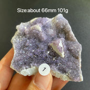 Natural Colored Intention Crystal Raw Stone Slice