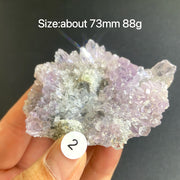 Natural Colored Intention Crystal Raw Stone Slice