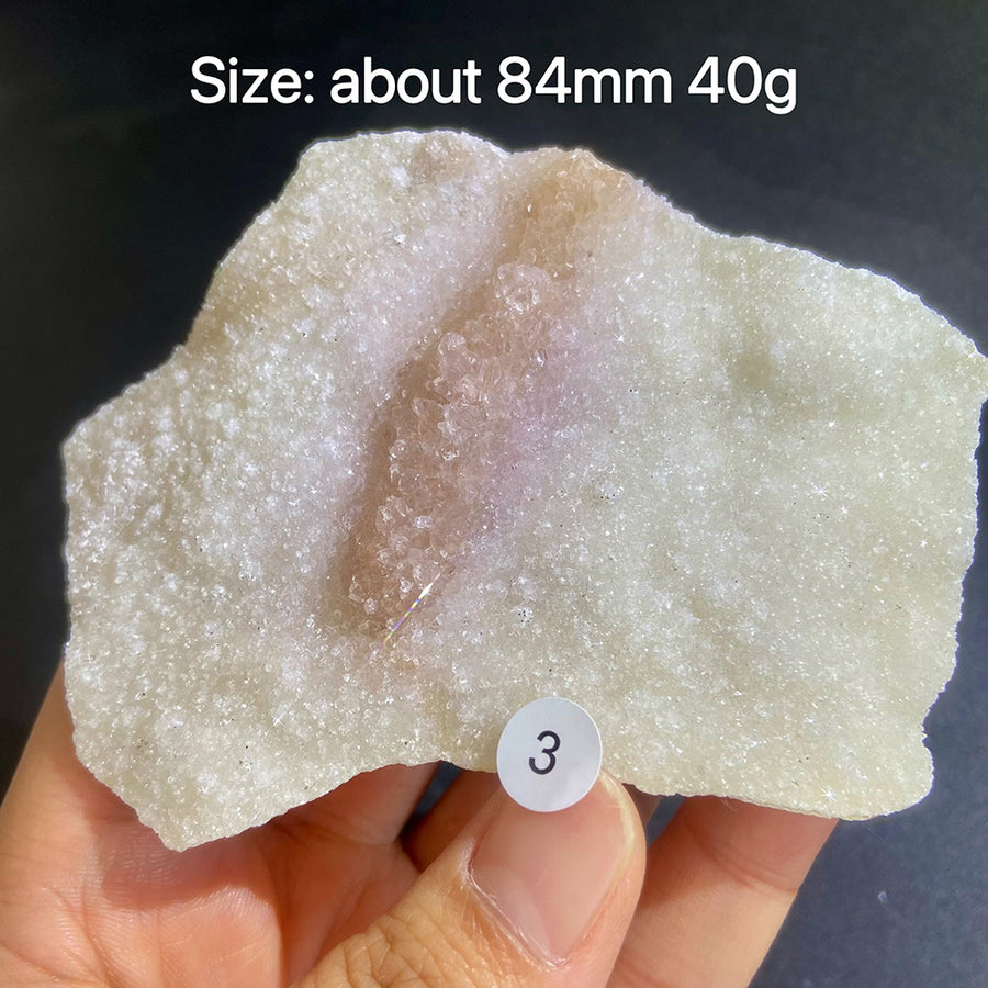 Natural Colored Intention Crystal Raw Stone Slice