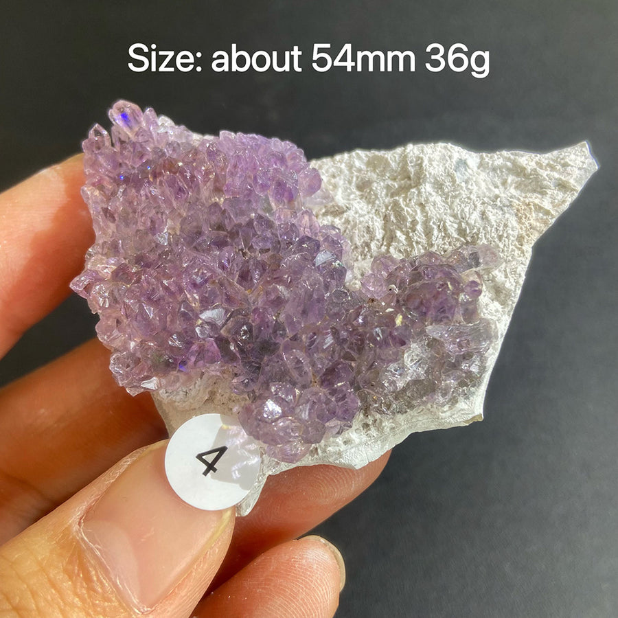 Natural Colored Intention Crystal Raw Stone Slice