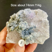 Natural Colored Intention Crystal Raw Stone Slice