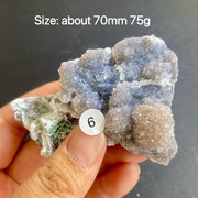 Natural Colored Intention Crystal Raw Stone Slice