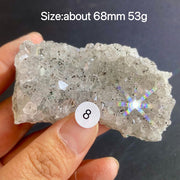 Natural Colored Intention Crystal Raw Stone Slice