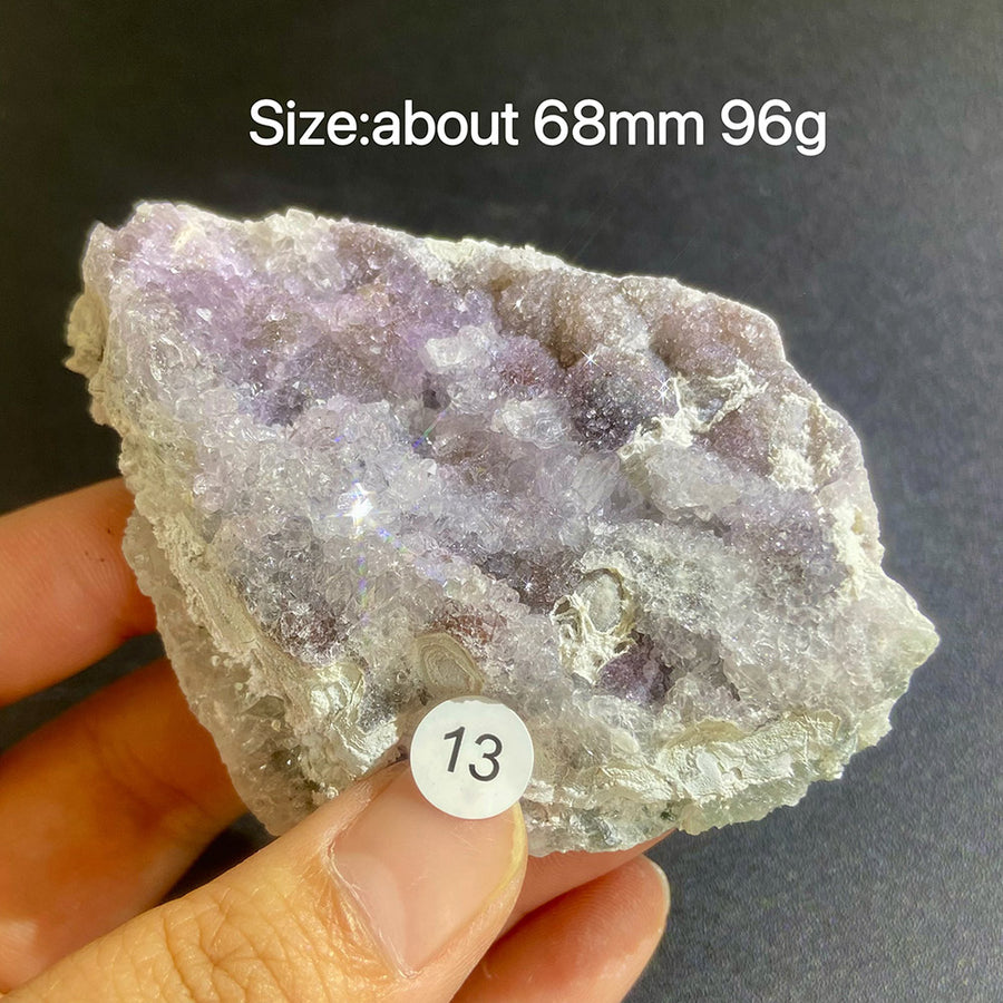 Natural Colored Intention Crystal Raw Stone Slice