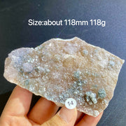 Natural Colored Intention Crystal Raw Stone Slice