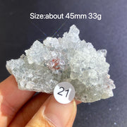 Natural Colored Intention Crystal Raw Stone Slice