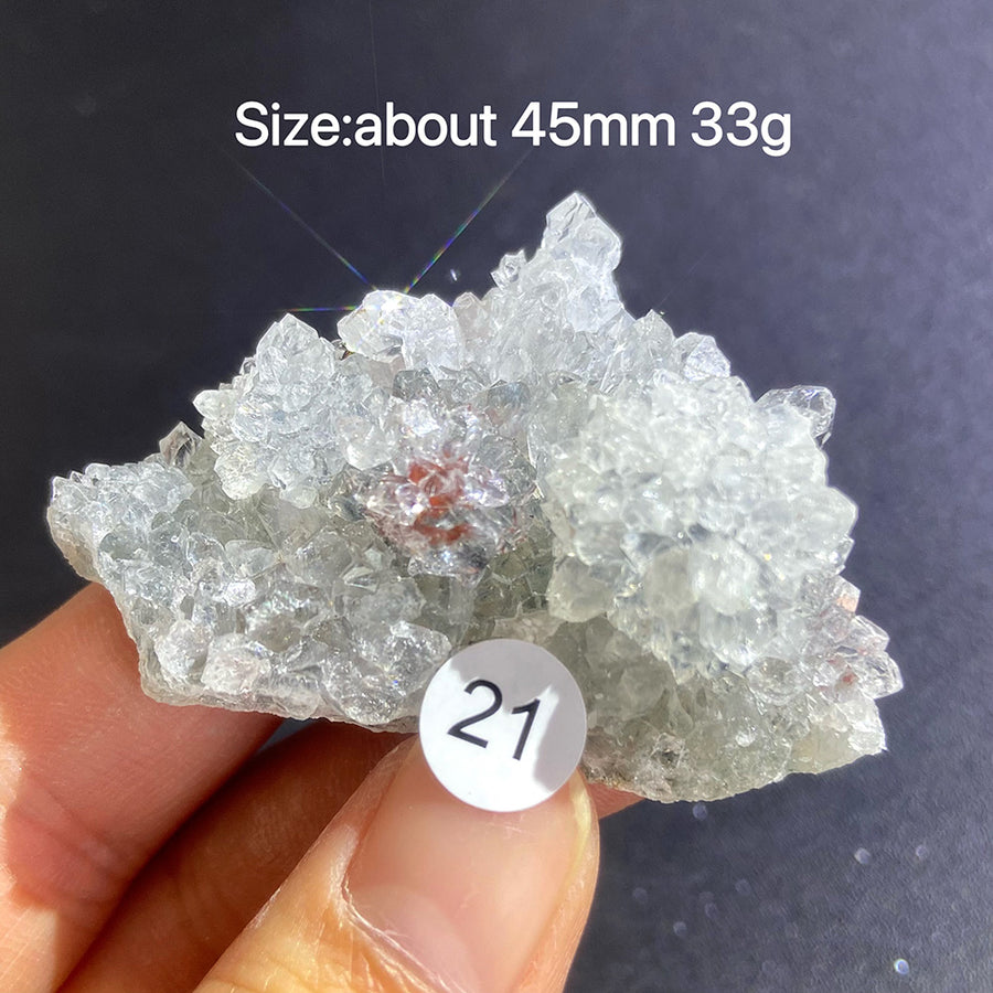 Natural Colored Intention Crystal Raw Stone Slice