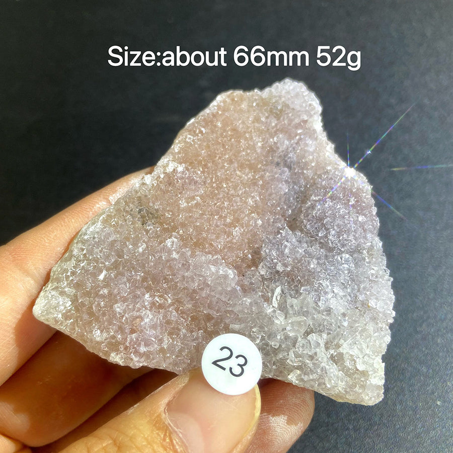 Natural Colored Intention Crystal Raw Stone Slice