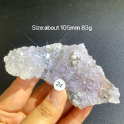 Natural Colored Intention Crystal Raw Stone Slice