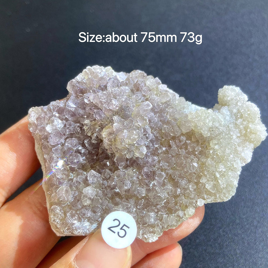 Natural Colored Intention Crystal Raw Stone Slice