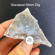 Natural Colored Intention Crystal Raw Stone Slice