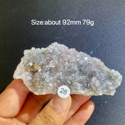 Natural Colored Intention Crystal Raw Stone Slice