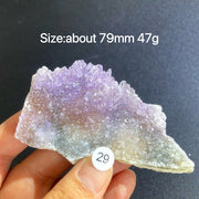 Natural Colored Intention Crystal Raw Stone Slice