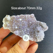 Natural Colored Intention Crystal Raw Stone Slice