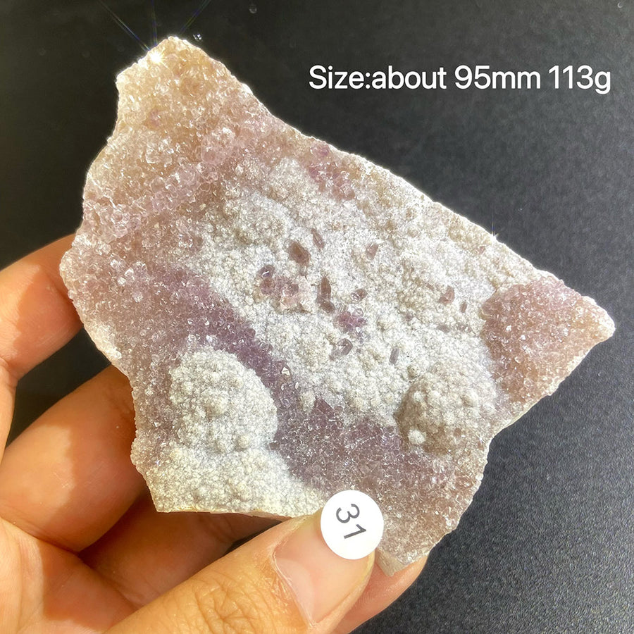 Natural Colored Intention Crystal Raw Stone Slice