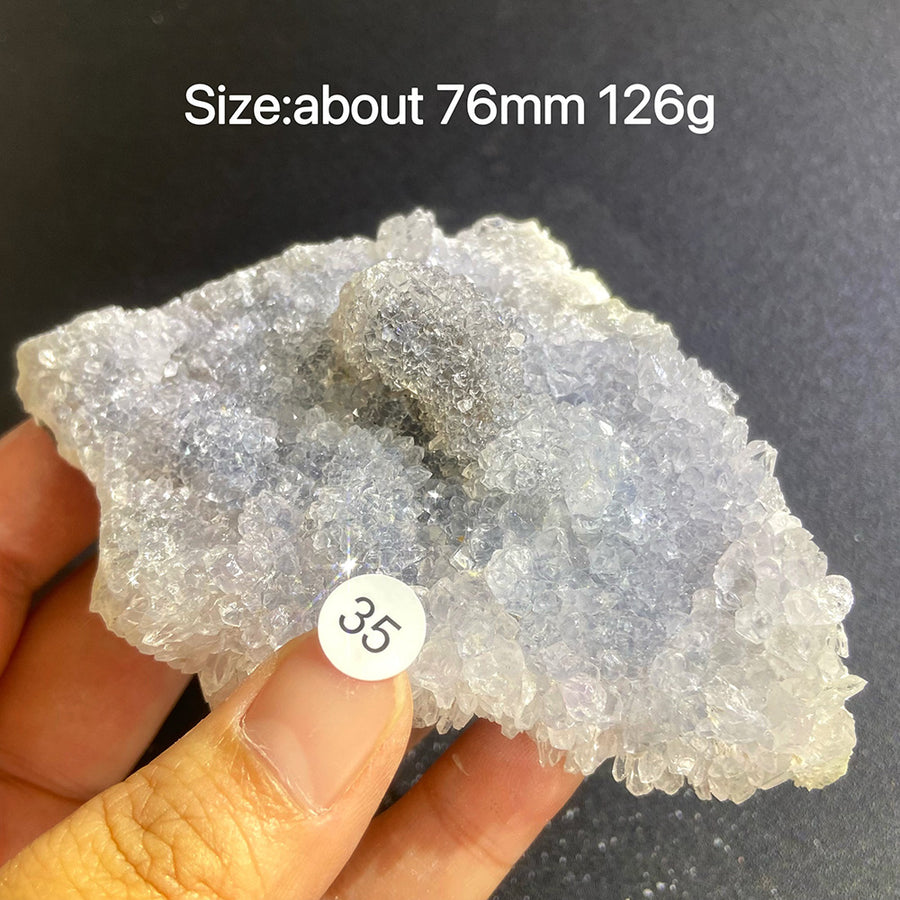 Natural Colored Intention Crystal Raw Stone Slice