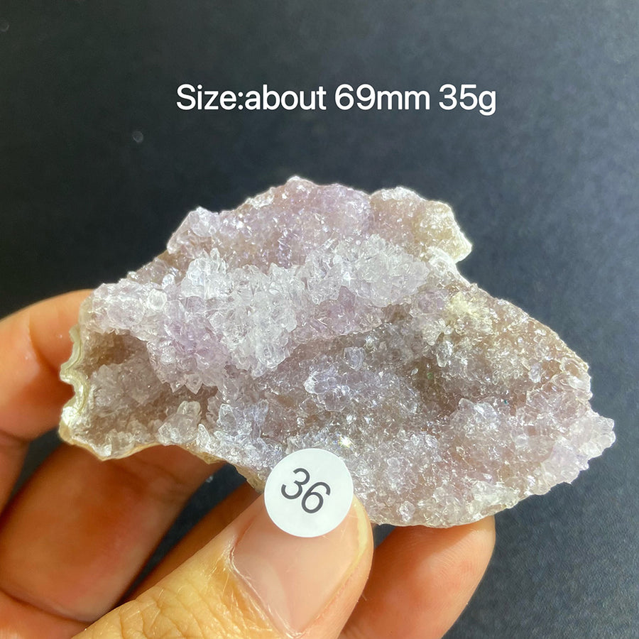 Natural Colored Intention Crystal Raw Stone Slice
