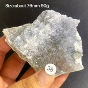 Natural Colored Intention Crystal Raw Stone Slice