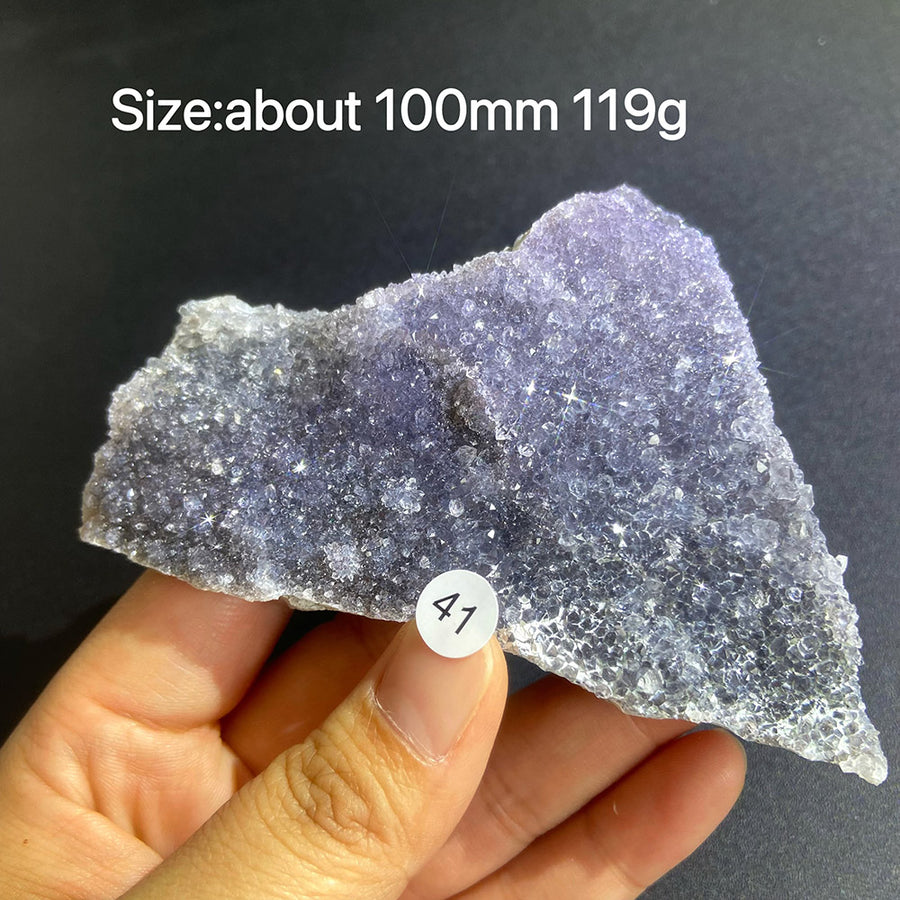 Natural Colored Intention Crystal Raw Stone Slice