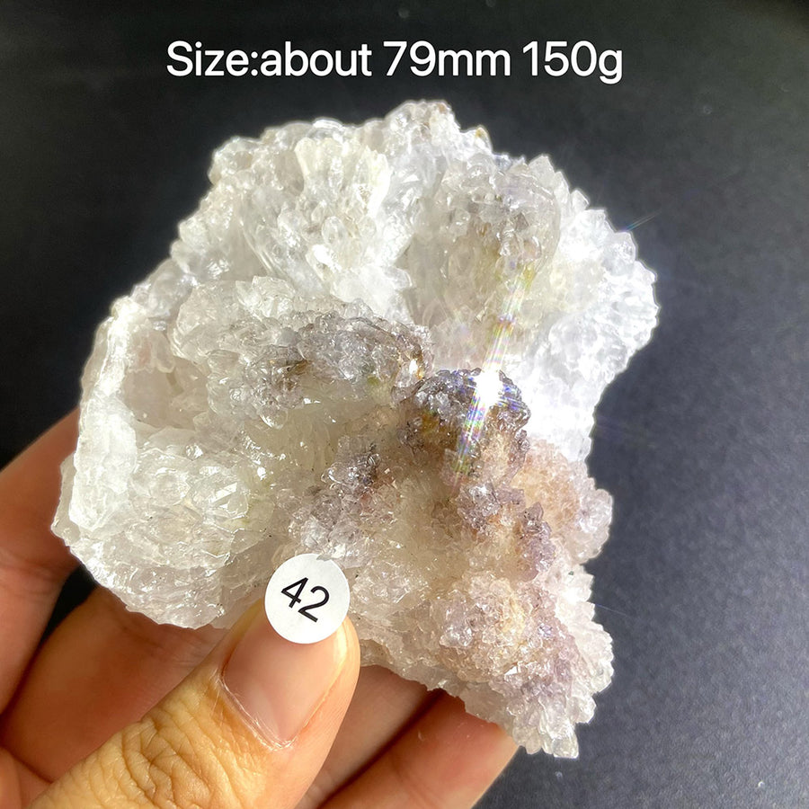 Natural Colored Intention Crystal Raw Stone Slice