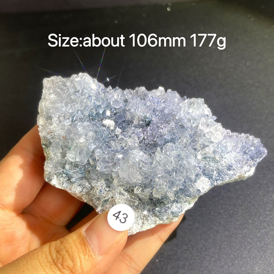Natural Colored Intention Crystal Raw Stone Slice