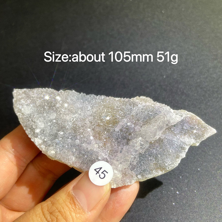 Natural Colored Intention Crystal Raw Stone Slice