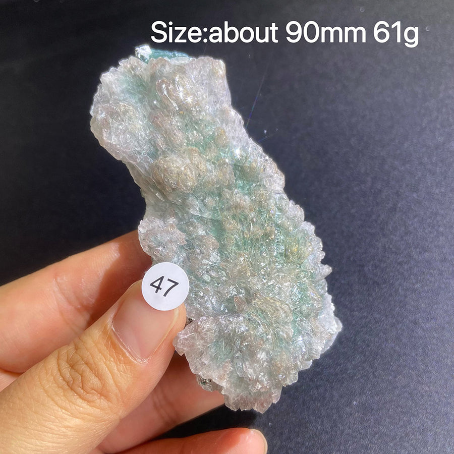Natural Colored Intention Crystal Raw Stone Slice