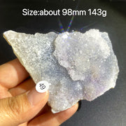 Natural Colored Intention Crystal Raw Stone Slice