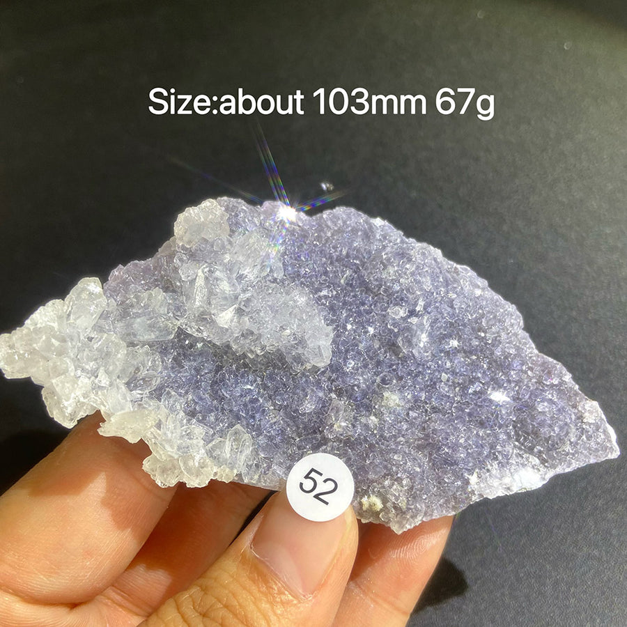 Natural Colored Intention Crystal Raw Stone Slice