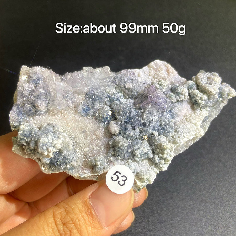 Natural Colored Intention Crystal Raw Stone Slice