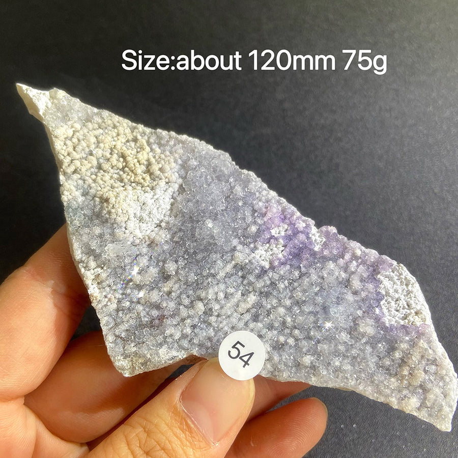 Natural Colored Intention Crystal Raw Stone Slice
