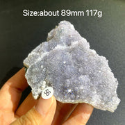 Natural Colored Intention Crystal Raw Stone Slice
