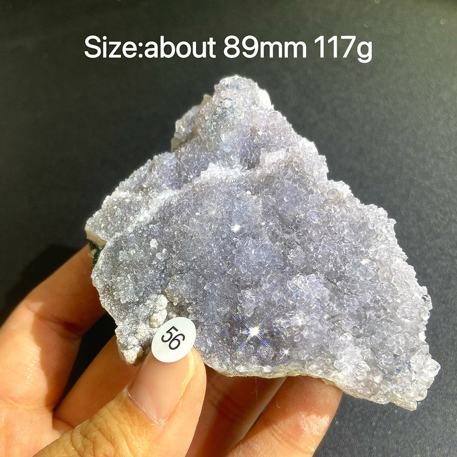 Natural Colored Intention Crystal Raw Stone Slice