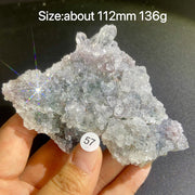 Natural Colored Intention Crystal Raw Stone Slice